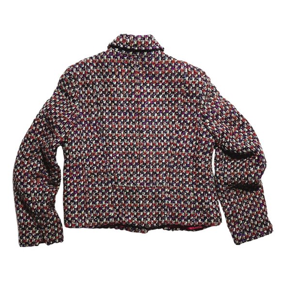 Juliana Collezione Women's Confetti Burgundy Blazer - Size 8 - Picture 2 of 7